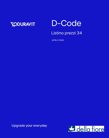 duravit - listino d-code 2025
